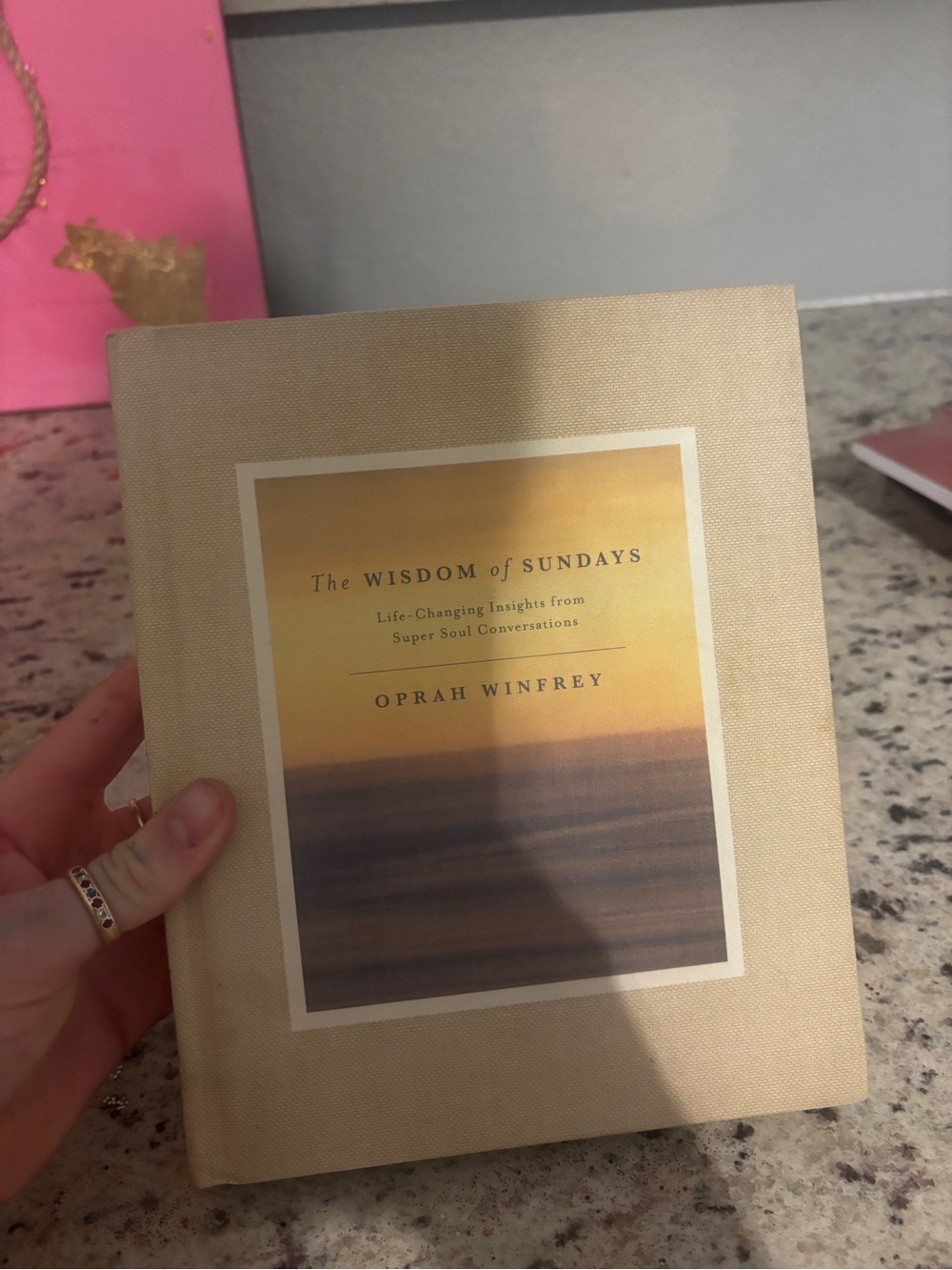 Beige Decorative Book Box - The Wisdom of Sundays
